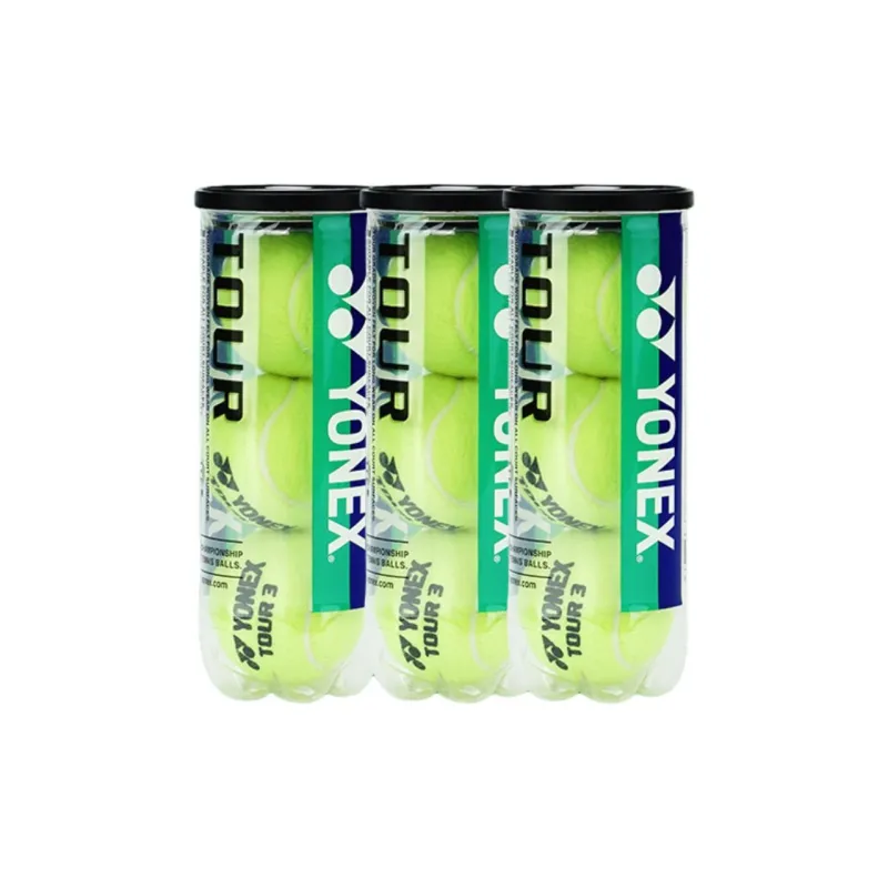 YONEX TB TR3 Tennis Balls Felt, Wool Training Ball Indoor Training Ball Diameter 63.5 66.7mm Yellow Green-3