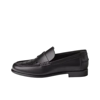 HERMES Kennedy Loafers Men's Black