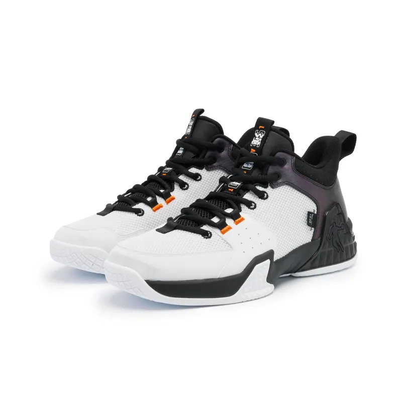 QIAODAN Kill Shot 1.0 Basketball Shoes Men Low Top Jordan White Black-2