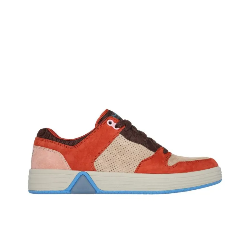 Skechers MARK NASON Anti-Slip Wear-Resistant Low-Top Skateboard Shoes Men's Beige Orange-1