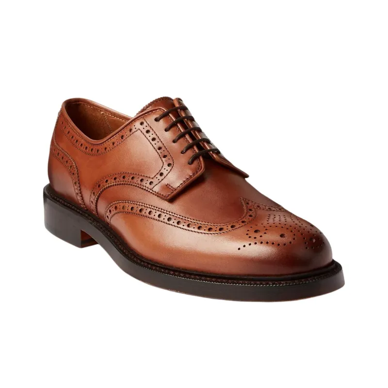 Polo Ralph Lauren Dress Shoes Men's Orange Red-2