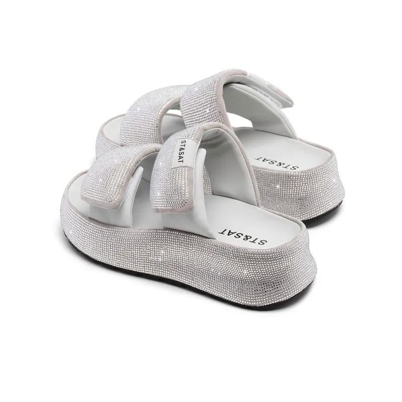 ST&SAT Slide Slippers Women's Black/Pink/Gray/Purple-14