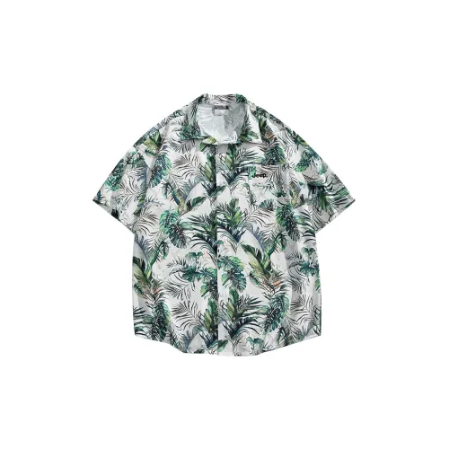 Jeep Shirts Men Hibiscus Bay Green