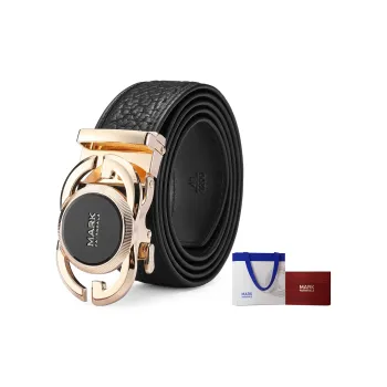 FAIRWHALE Luxury Brand Genuine Imported Wild Cow Leather Automatic Buckle Genuine Leather Belt Men's Width 3.5CM