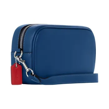 COACH Jamie Leather Wrist Bag Clutch Medium Size Women's Blue