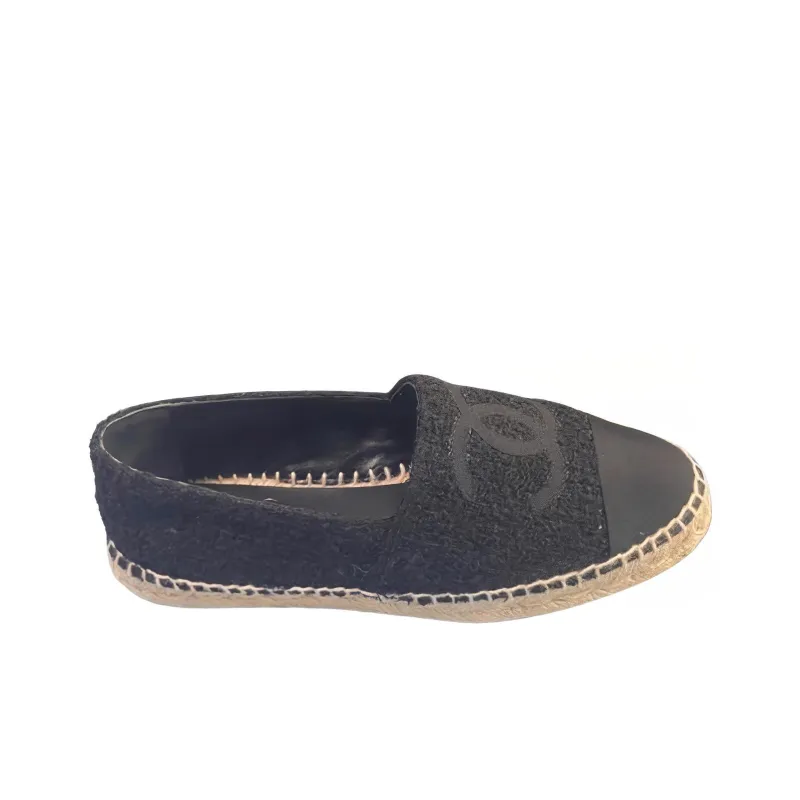 CHANEL Espadrilles Women's Black-1