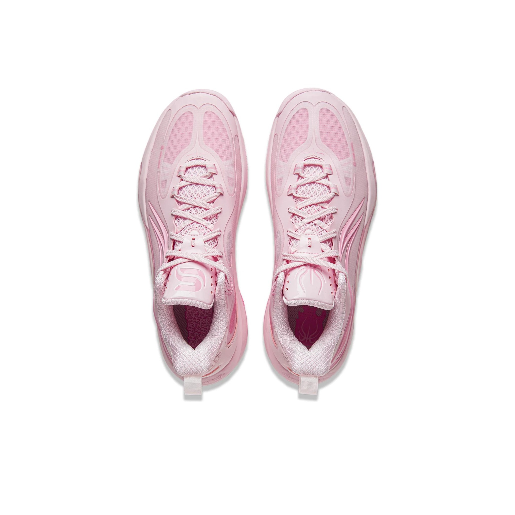 LINING Shining Basketball Shoes Men Low-Top Pink US M 11