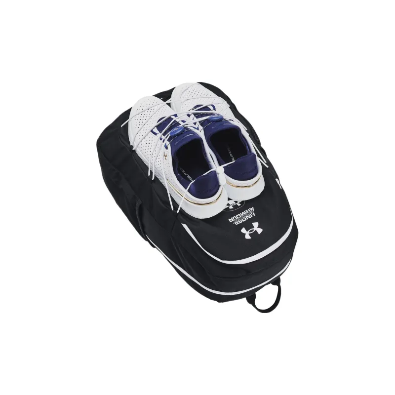 Under Armour Polyester Backpack Regular Unisex Black & White-2
