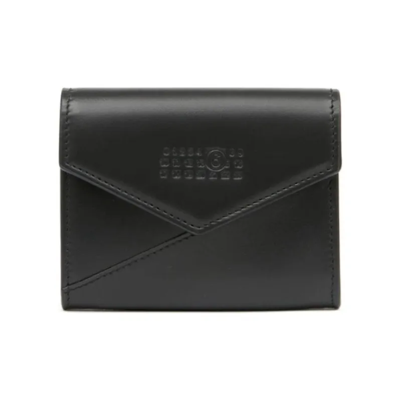 MM6 Maison Margiela Japanese 6 Logo Embossed Wallet-0