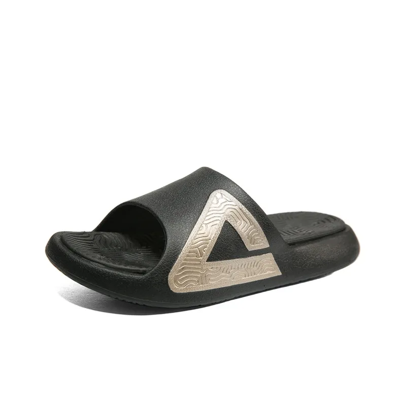 PEAK Slide Slippers Unisex Black Gold-1