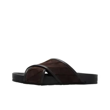 Bottega Veneta Crossover Strap Slip On Sandals