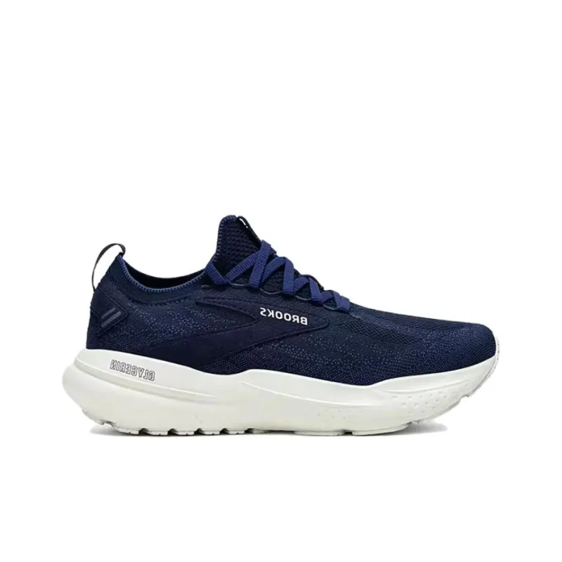 Brooks Anti Slip Wear Resistant Low Top Long Distance Running Running Shoes Men's Dark Blue-1