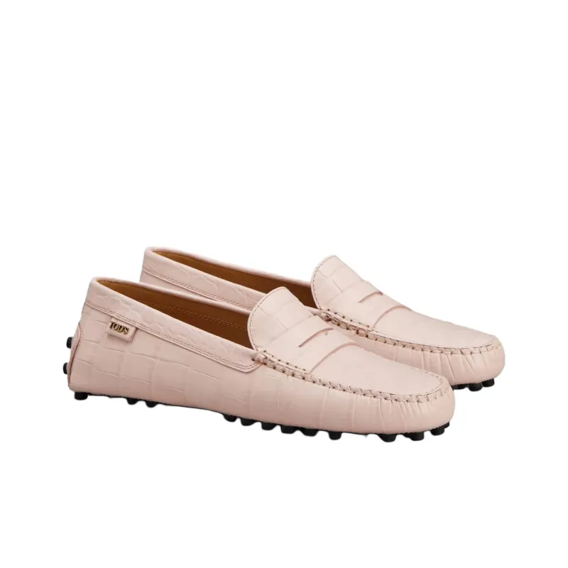 TOD'S Gommino Embossed Slip On Loafers Women's-2