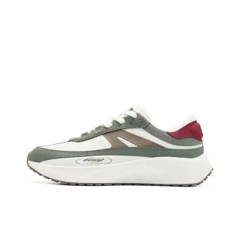 QIAODAN Monologue 3.0 Casual Shoes Men Low Top Jungle Shadow Green Ivory