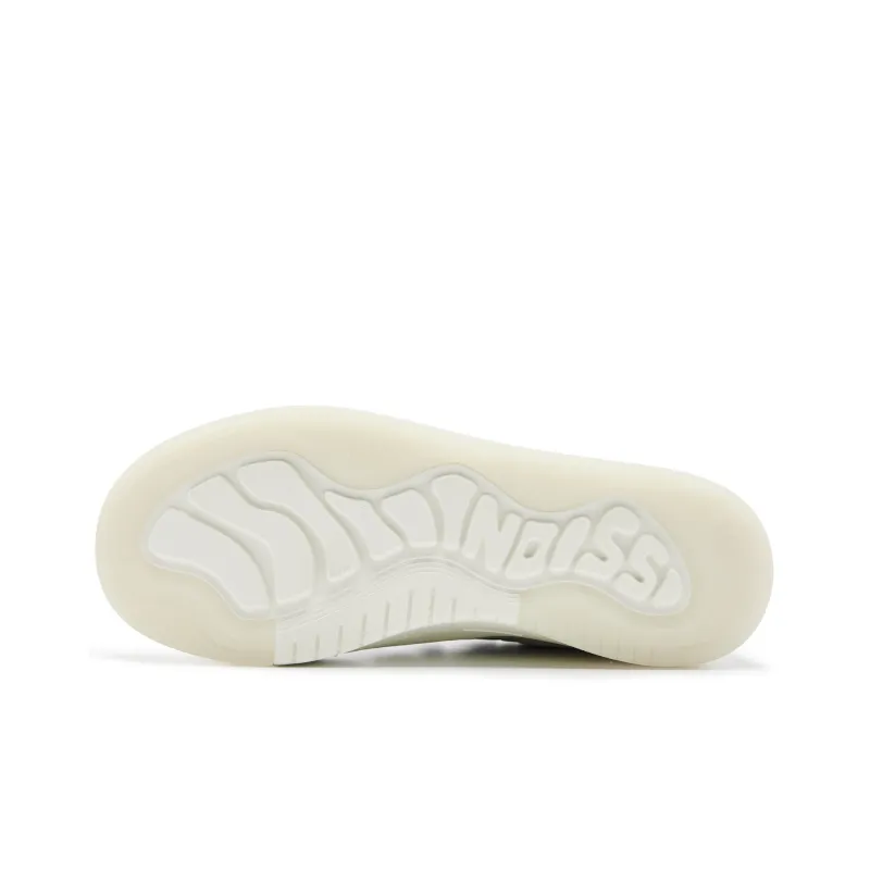 QIAODAN Jelly Cushioning Coverage, Lightweight, Breathable, Slip Resistant Low Top Skateboard Shoes Women's Ivory Black-4