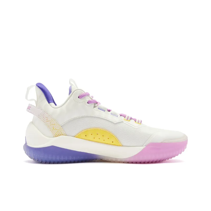 QIAODAN Blast 2.0 BOOM Cushioning Anti Slip And Wear Resistant Low Top Basketball Shoes Men's Ivory Nitrogen Purple-1