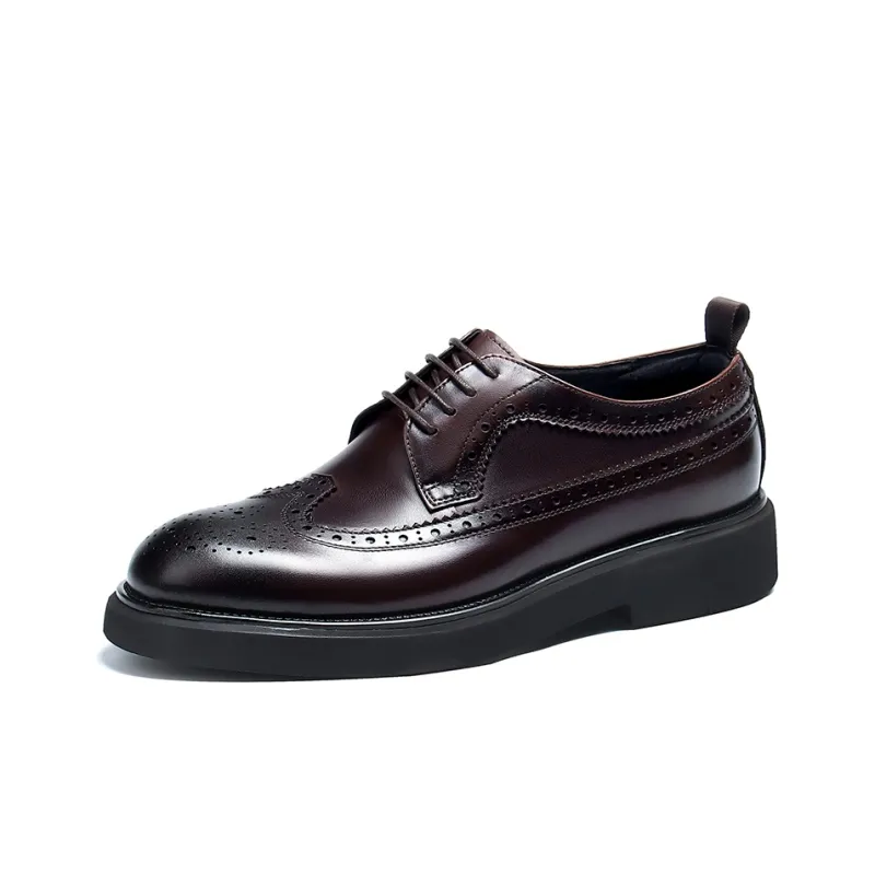 ASTON M.JAZZ Dress Shoes Men Low Top Black/Brown/Yellow-13