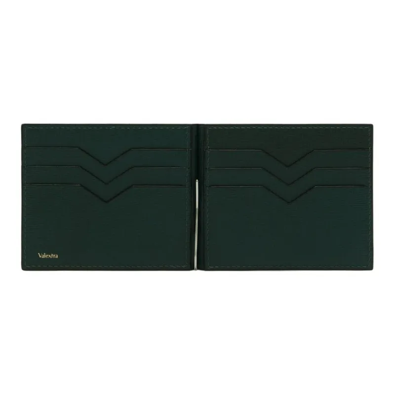 Valextra Calfskin Wallet Men's Green-2