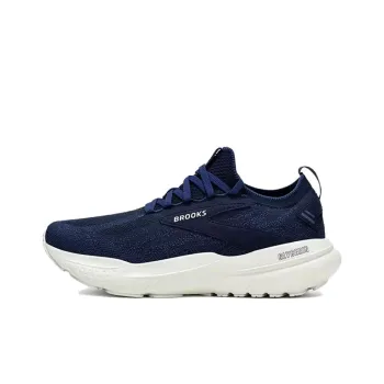 Brooks Anti Slip Wear Resistant Low Top Long Distance Running Running Shoes Men's Dark Blue