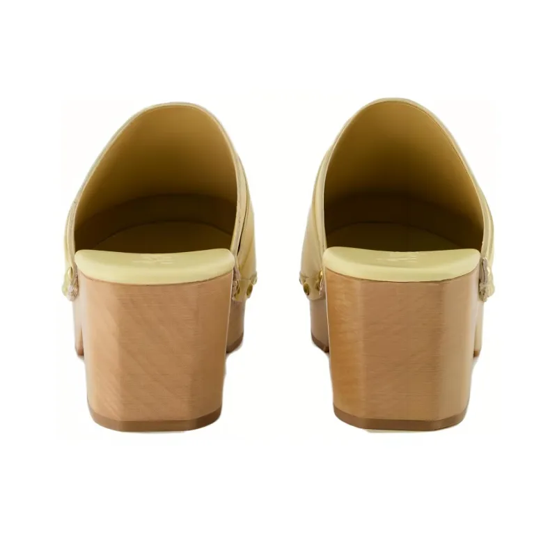 Aeyde Closed Toe Slippers Women's Yellow-3
