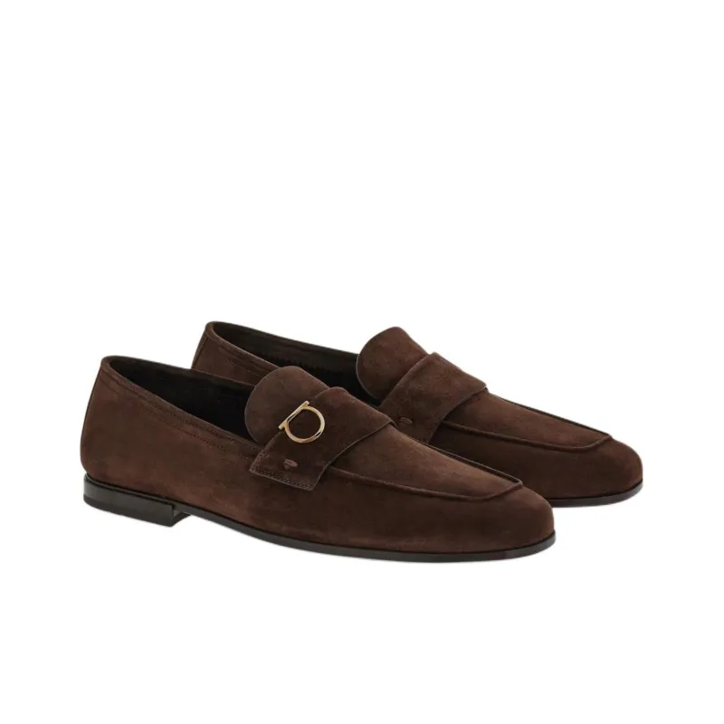 FERRAGAMO GANCINI Loafers Men's Brown-2