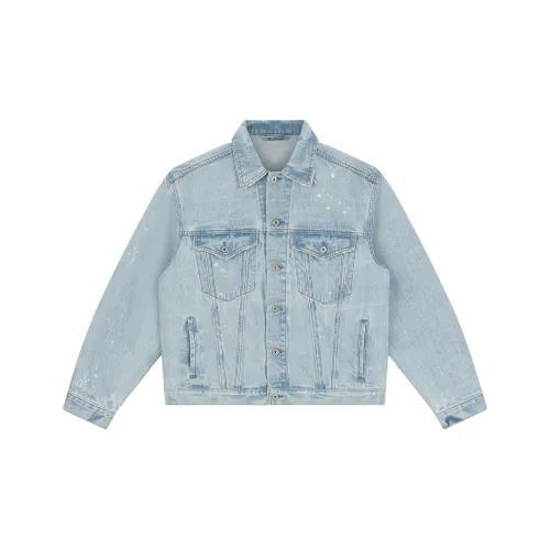 BLANK PROGRAM Denim Jackets Unisex Light Blue