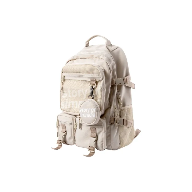 PULUWIRR Oxford Backpack Unisex Black/Khaki-6