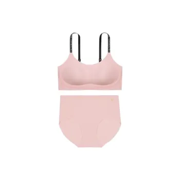 Victoria's Secret Jelly Strip Camisole Series Underwear Set Women's Pink Rose