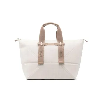 Furla Polyester Tote Bag, Shopping Bag, Handbag Large Size Women's Light Beige