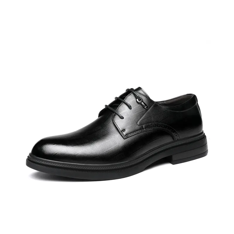 CHINT Dress Shoes Men Low Top Black-0