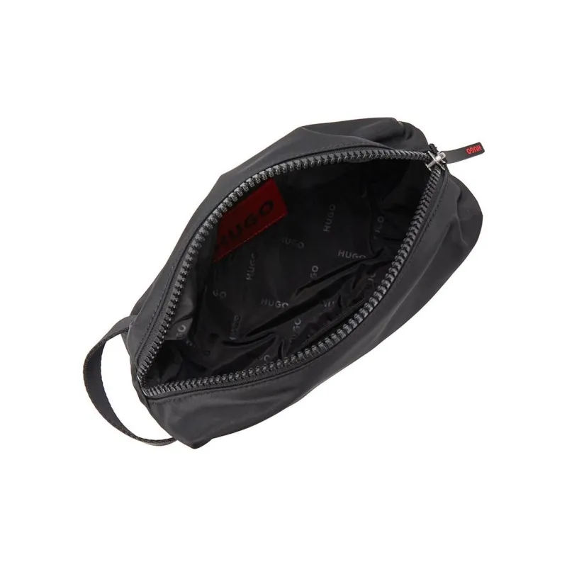 HUGO BOSS Recycled Polyester Toiletry Bag Men's Black-4