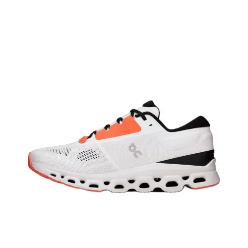 On Cloudstratus 3 Running Shoes Women's Low-Top White/Orange