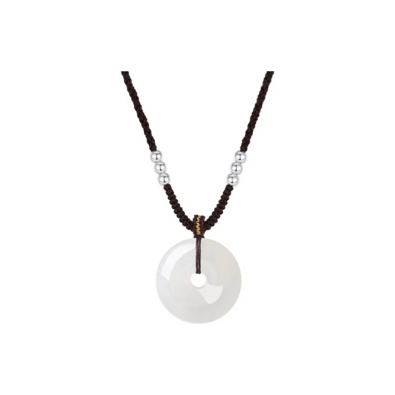 Emerald Dynasty Chalcedony Necklaces Unisex-0