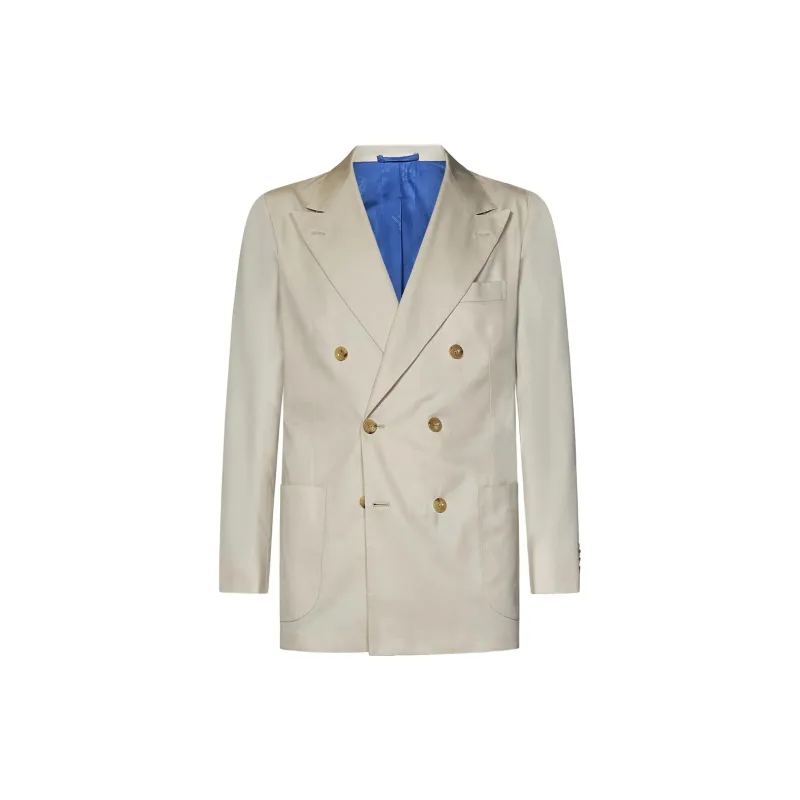 KITON SS24 Business Suits Men's Beige-3