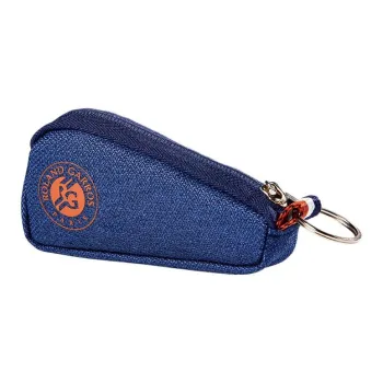 Wilson Polyester Key Pouch Mini Unisex Blue & Brown