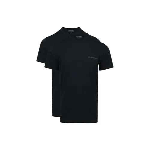 EMPORIO ARMANI T-Shirts Men Set Of 2 Black