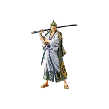 BANPRESTO Roronoa Zoro Glass Factory One Piece One Piece Grandline Men With Base Bonus Gift 18.3cm Scale Figures