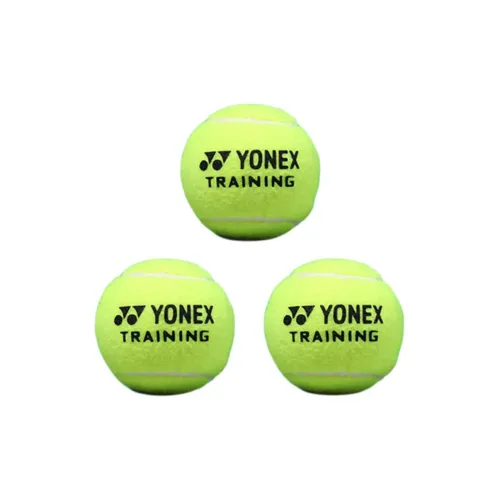 YONEX TB TR3 Tennis Balls Felt, Wool Training Ball Indoor Training Ball Diameter 63.5 66.7mm Yellow Green