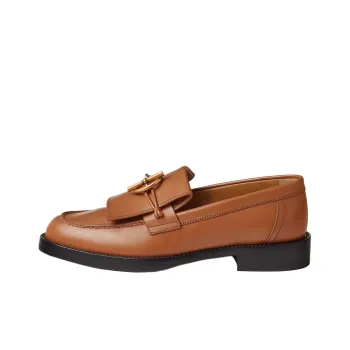 HERMES Impact Loafers Women's Brown