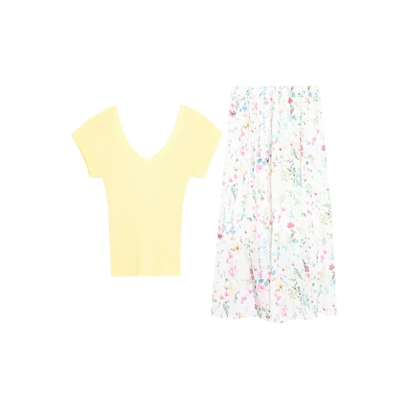 WOWI Two Piece Skirt Sets Women's-1