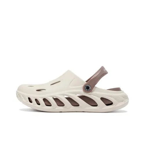 FAIRWHALE Beach Sandals Men's Beige Brown/white green