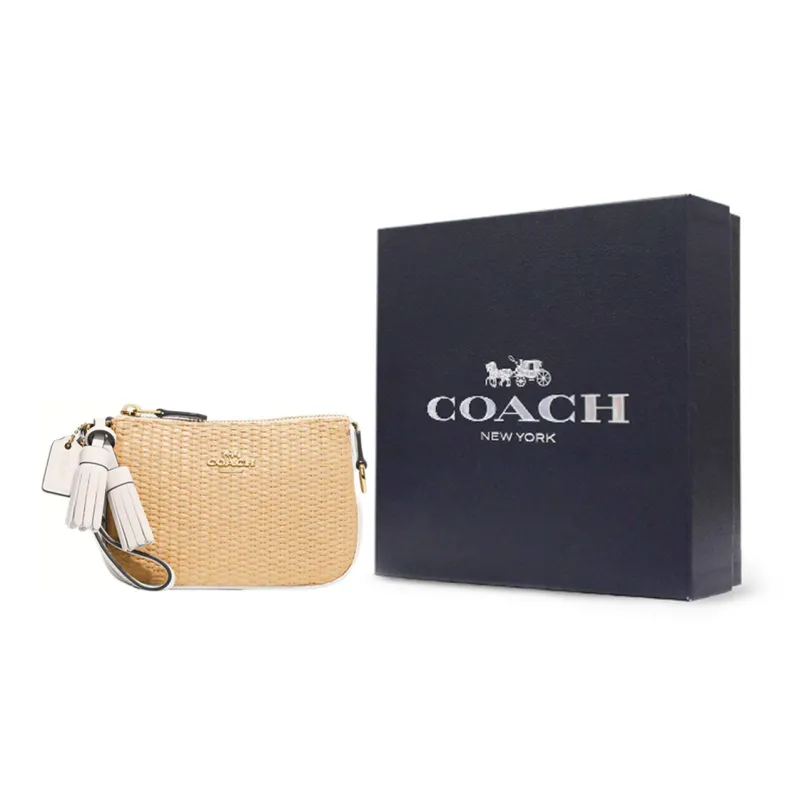COACH Nolita Fabric Handbag, Shoulder Bag Trumpets Women's Ecru & Khaki-7