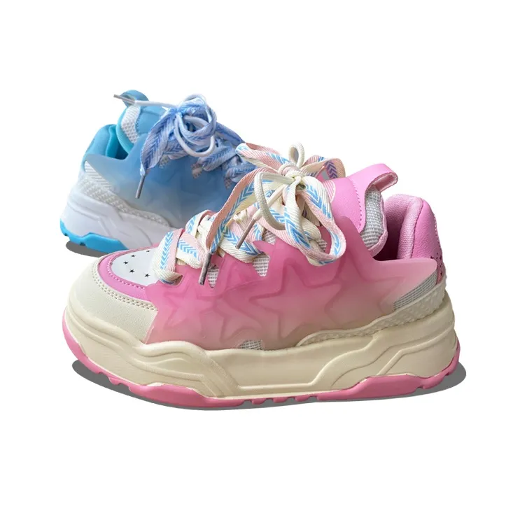 XLAIII Shock Absorbers With Slip Resistant Features Low Top Chunky Sneakers Unisex Mismatched-2