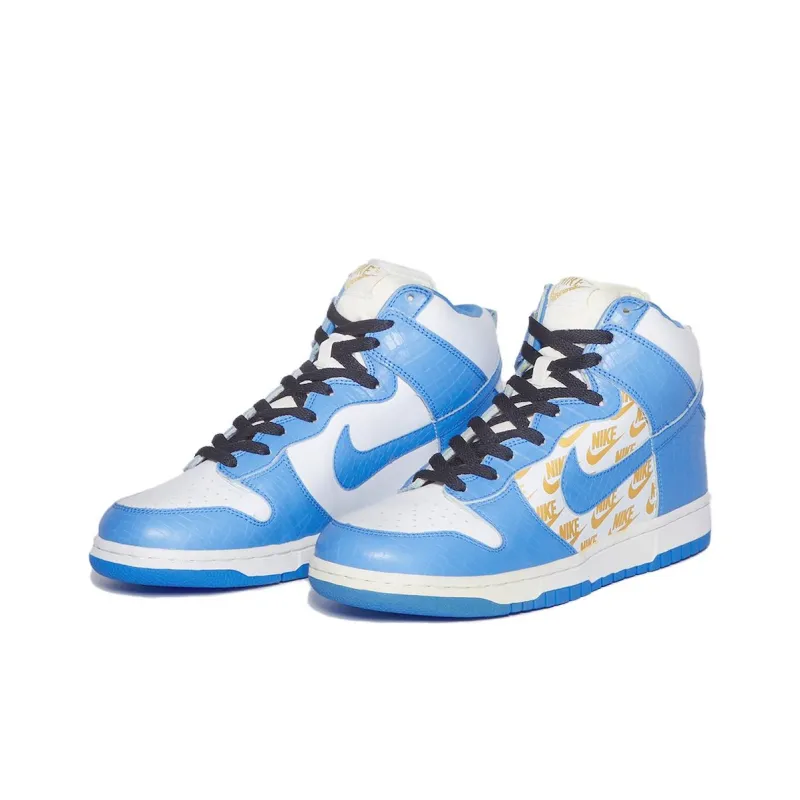 Supreme x Nike Dunk SB Prototype Anti-Slip Wear-Resistant High-Top Skateboard Shoes Men's Blue-2