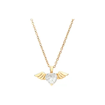 CHIARA FERRAGNI Cubic Zirconia Rhodium Plated 18K Gold Necklaces Women's Gold