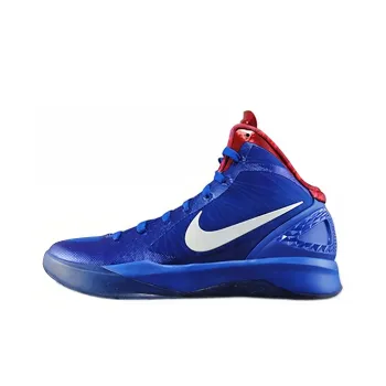 Nike Hyperdunk 2011 2011 PE Slip-Resistant Mid-Top Performance Basketball Shoes Men's Blue Red