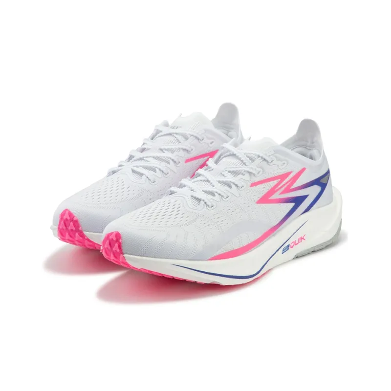 361° Speed Team Cushioning, Wear Resistant Low Top Running Shoes Men's White Pink-1