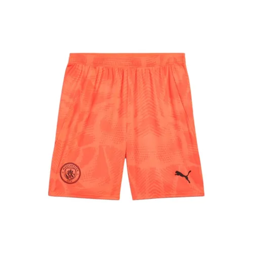 PUMA Manchester City Soccer Bottoms Men Orange Red