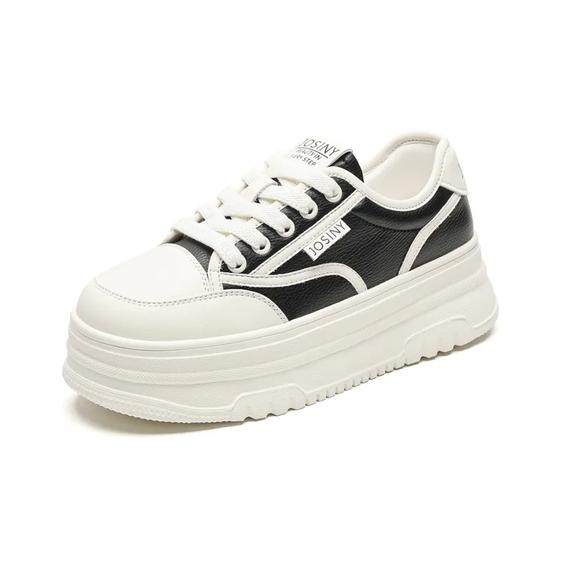 JOSINY Height Increasing Slip-Resistant Low-Top Skateboard Shoes Women's-4