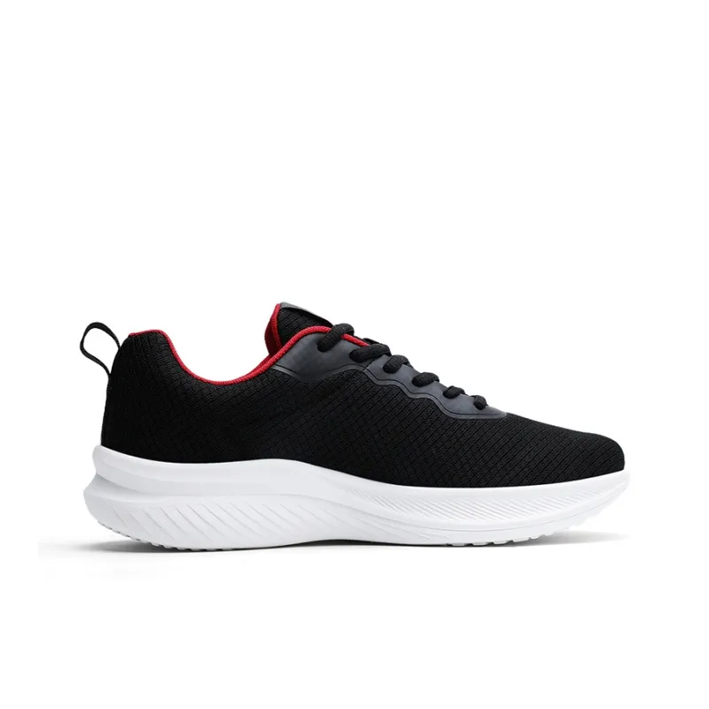 K bird Breathable Lightweight Rebound Low Top Casual Running Shoes Men's Black Gold-1